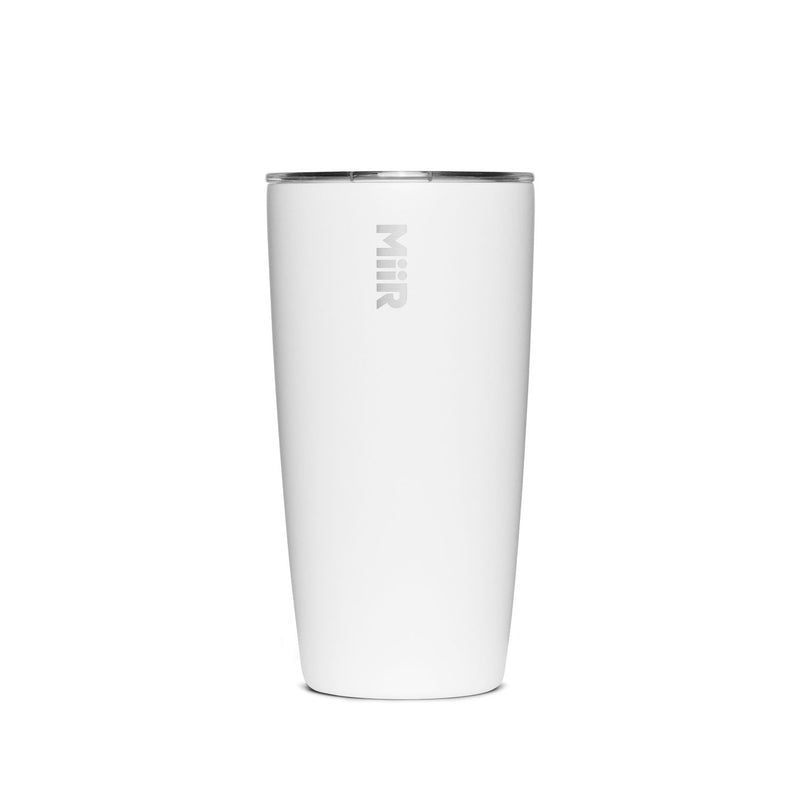 Stainless Steel Insulated Travel Tumbler with Press-Fit Slide Lid, White, 16-oz Y6752