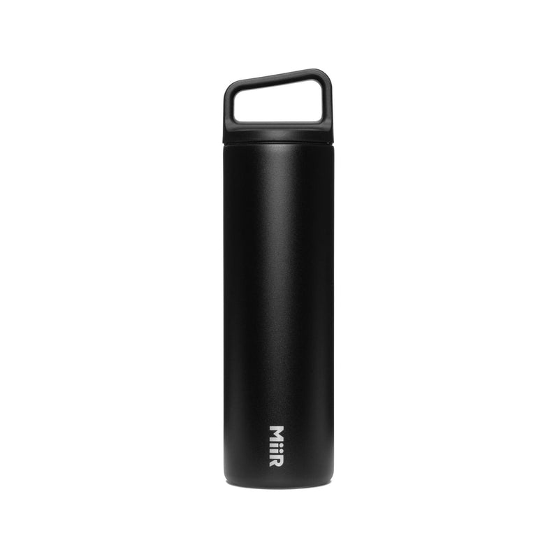 Wide Mouth Stainless Steel Insulated Travel Water Bottle, Black, 20-oz X8675