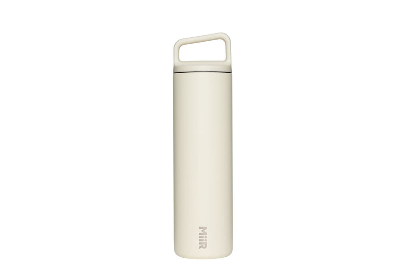 Wide Mouth Stainless Steel Insulated Travel Water Bottle, Sandstone White, 20-oz T8336