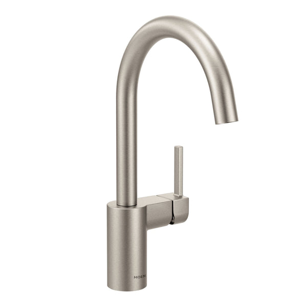 Align Single Handle High Arc Modern Pull Down Sprayer Kitchen Faucet, Stainless Steel A5735