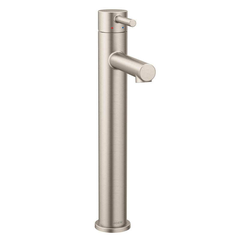 Align Single Handle High Arc Single Hole Bathroom Sink Faucet, WaterSense Certified, Brushed Nickel W1791