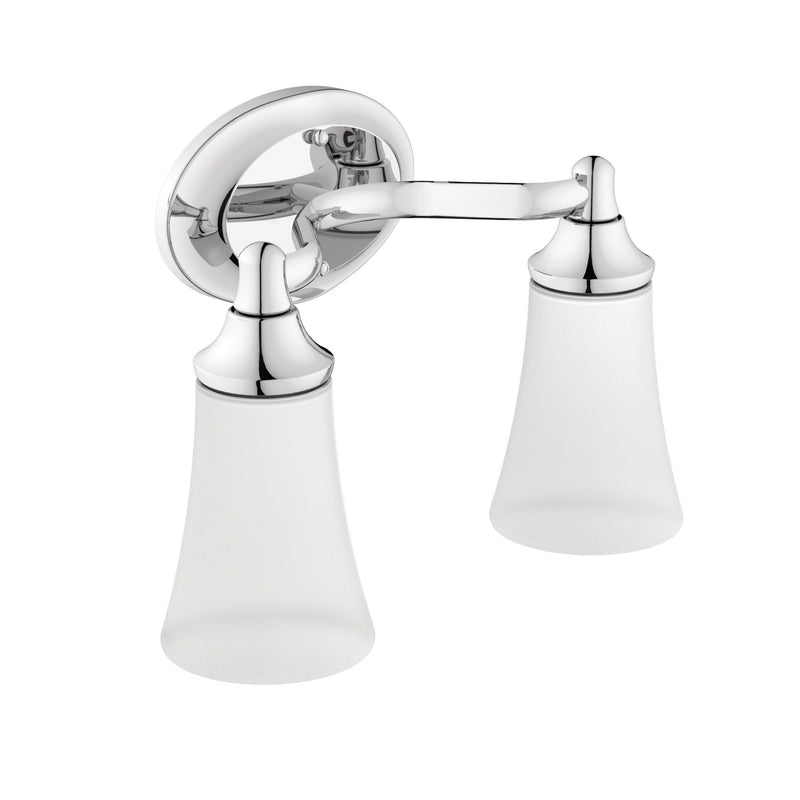EVA Dual Vanity Lighting Fixture, Chrome L4234