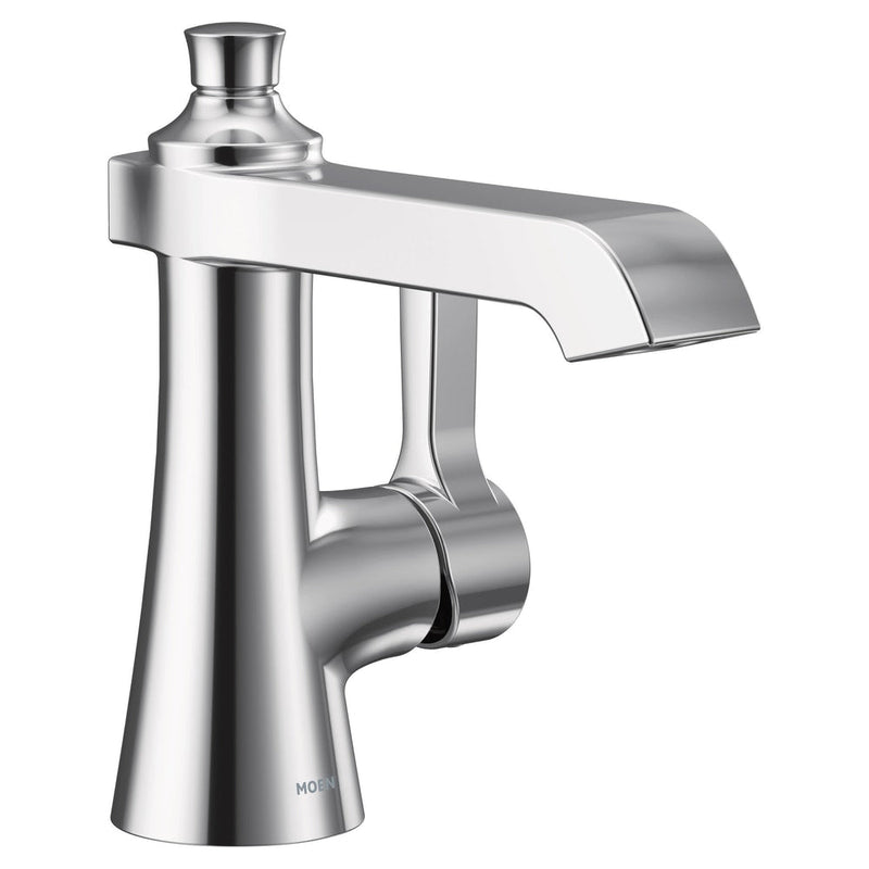 Flara Single Handle Single Hole Bathroom Sink Faucet, Chrome S4732
