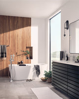 Flara Single Handle Single Hole Bathroom Sink Faucet, Chrome