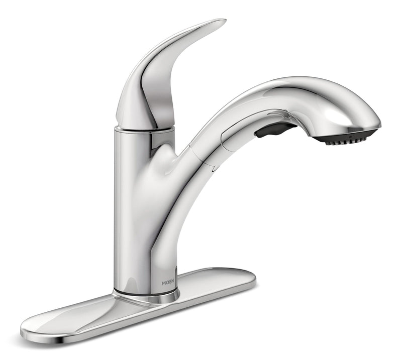 Medina Single-Handle Pull-Out Kitchen Faucet, Chrome N3085