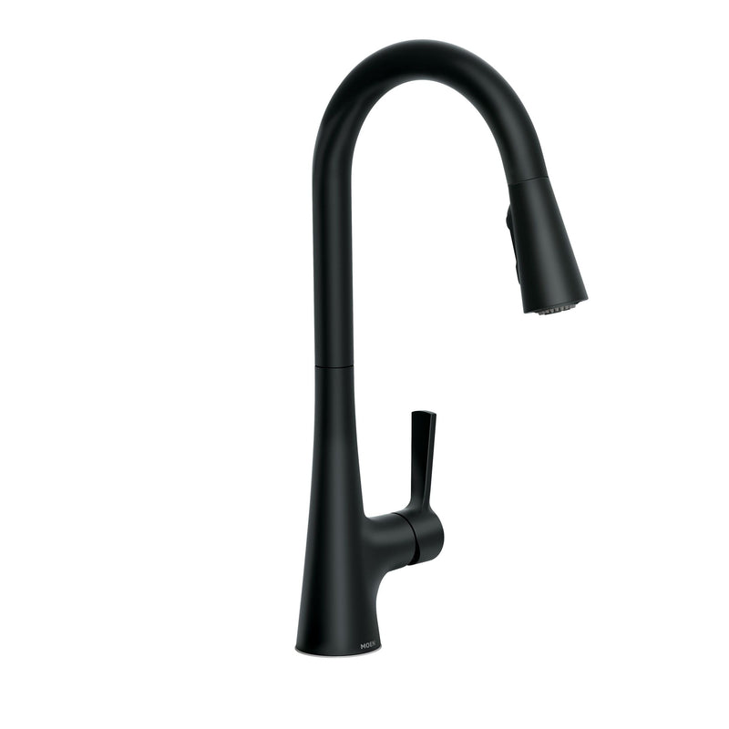 Mikah 1-Handle Pull Down Kitchen Faucet, Matte Black Z6679