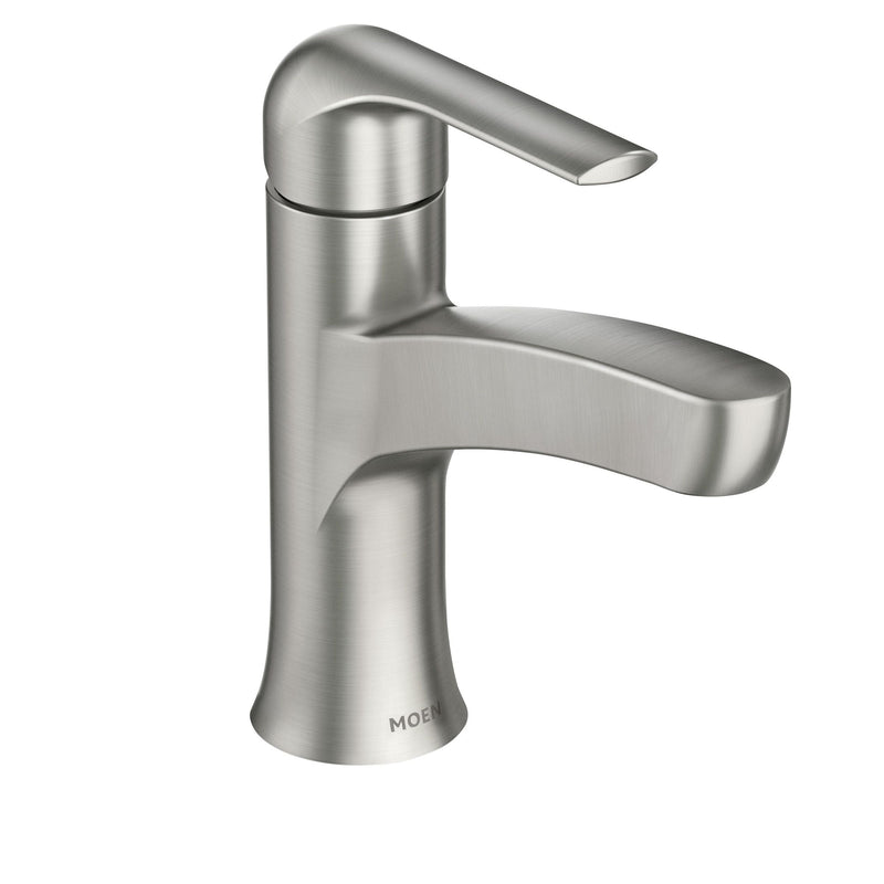 Tilson Single-Handle Brushed Nickel Bathroom Lavatory/Bathroom Sink Faucet with Spot-resistant Z6358