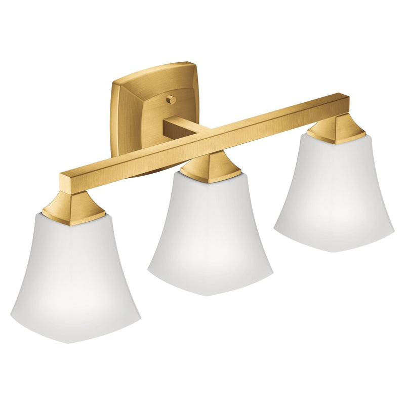 Voss 3-Light Vanity Lighting Fixture, Brushed Gold G5898