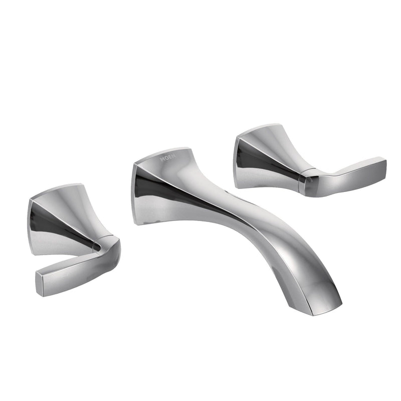 Voss Two-Handle Wall Mount Bathroom Faucet Trim Kit (Valve Required), Chrome Q4083