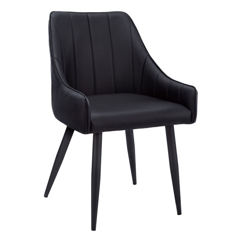 Tufted Leather Look Dining Chair Set, 2-pc Z6499