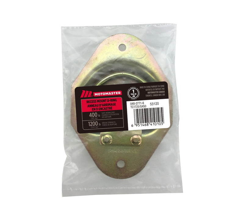 1,200-lb Medium Duty D-Ring, Recessed Mountable Q8486