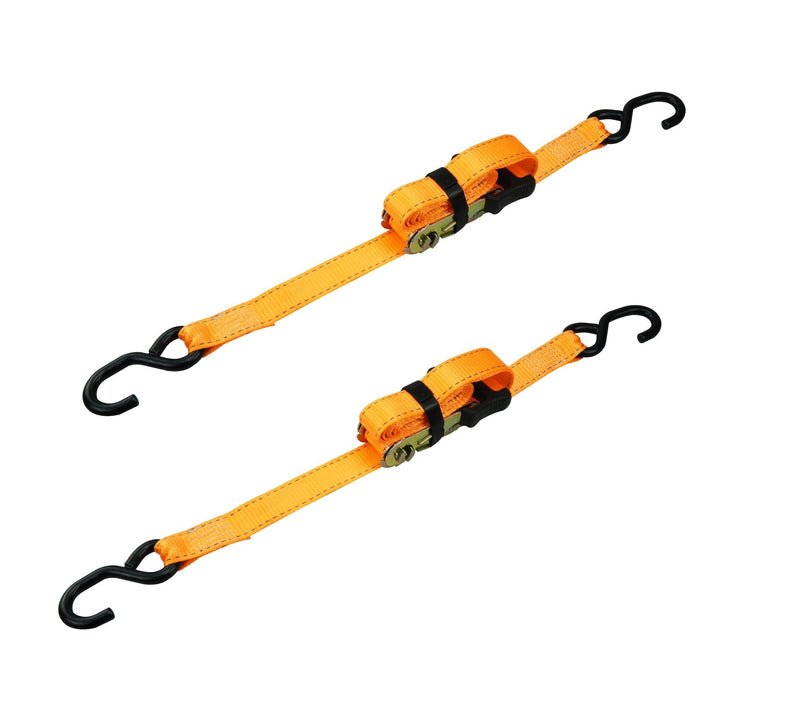 3,000-lb Heavy-Duty Sliding Ratchet Tie Down Straps, 1.25-in x 8-ft, 2-pk K0264