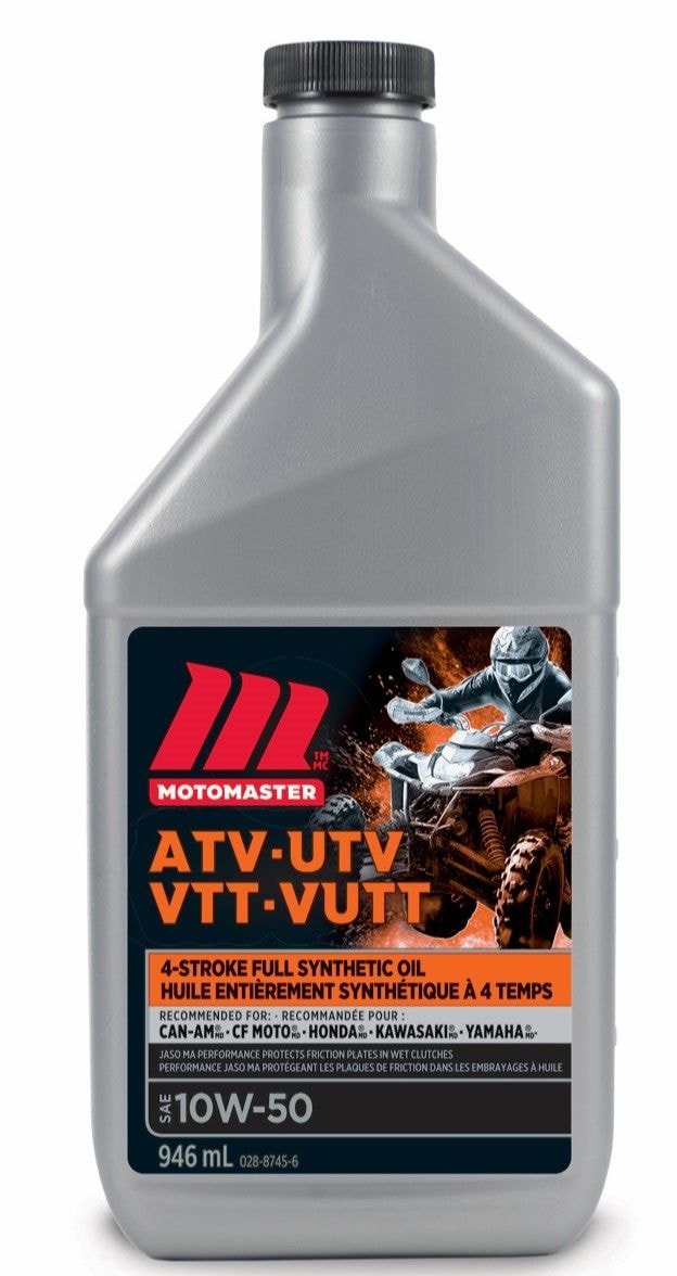 4-Stroke Synthetic ATV/UTV Engine Oil 10W50, 946-mL B4263