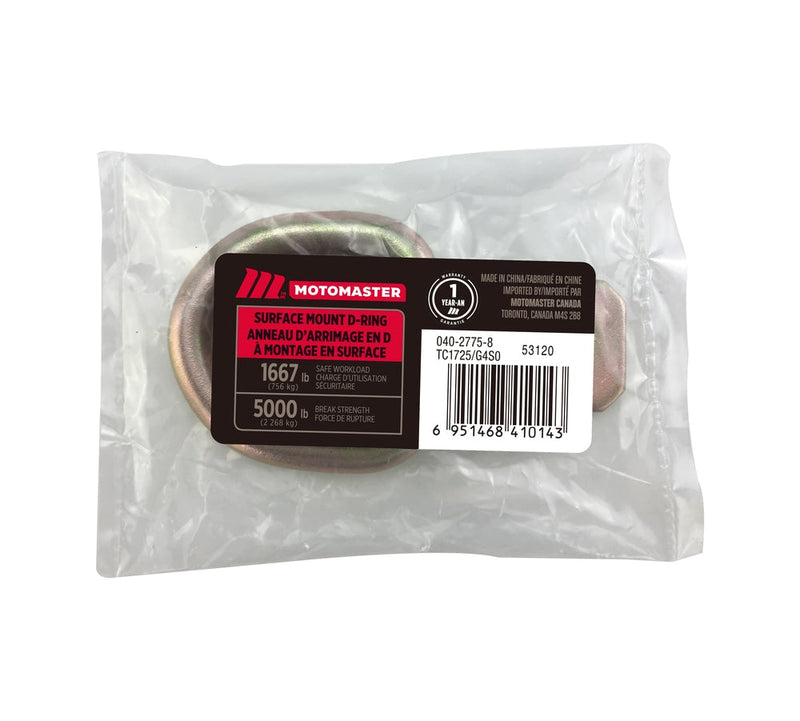 5,000-lb Medium Duty D-Ring, Surface Mountable I0708