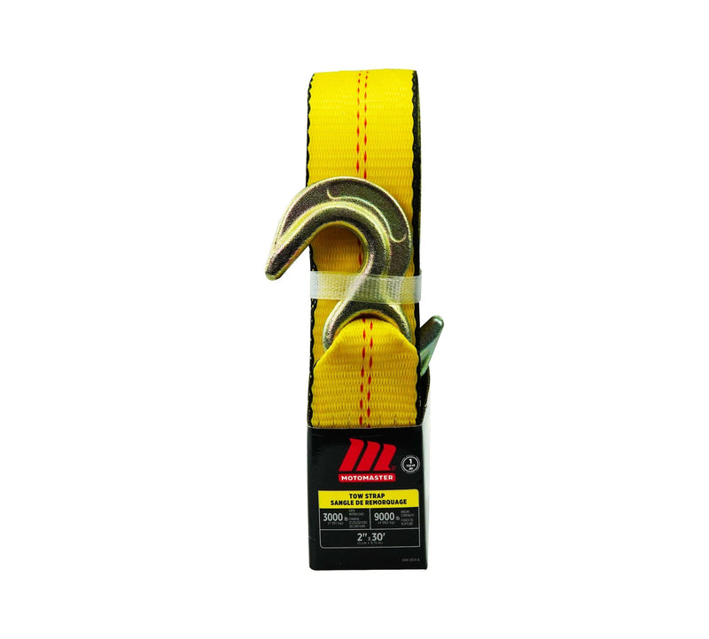 9,000-lb Tow Strap, with Rust-Resistant Hooks, 2-in x 30-ft H1878