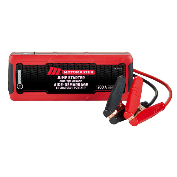 Booster Pack/Jump Starter & USB Power Bank, Lithium-ion, 1200-Amp, 12V C8286