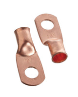 Copper Battery Cable Ends/Terminal Lugs/Ring Terminals, 1-Gauge, 3/8-in Stud