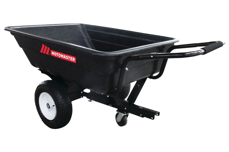 Poly Bed Utility Trailer Cart with Steel Frame, Black, 500-lb P2643