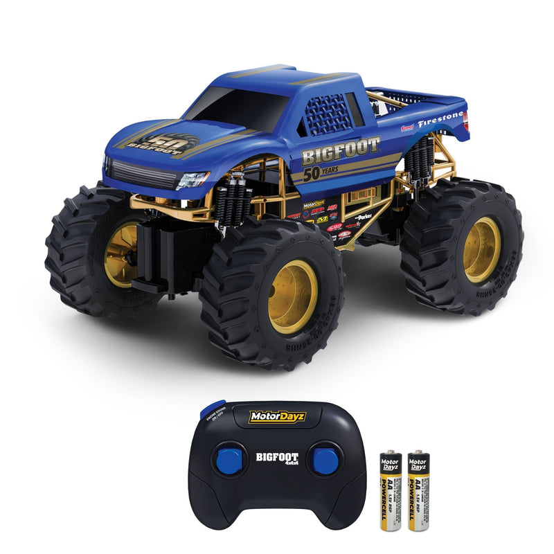 MotorDayz 1:15 R/C USB-Powered Bigfoot 50th Anniversary Monster Truck with Lights and Sounds H6886