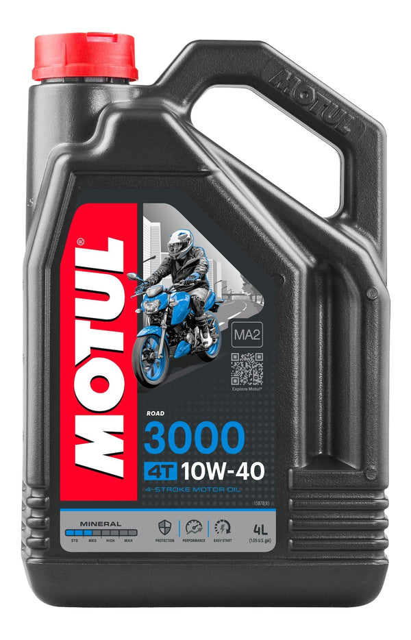 3000 4-Stroke 10W40 Mineral Motor Oil, 4-L C8657