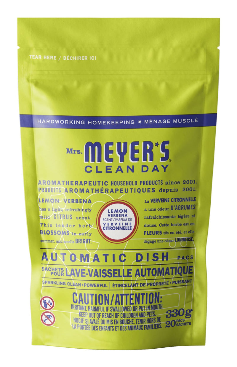 Automatic Dishwasher Detergent Tabs, Lemon Verbena Scent, 20-pk U1014