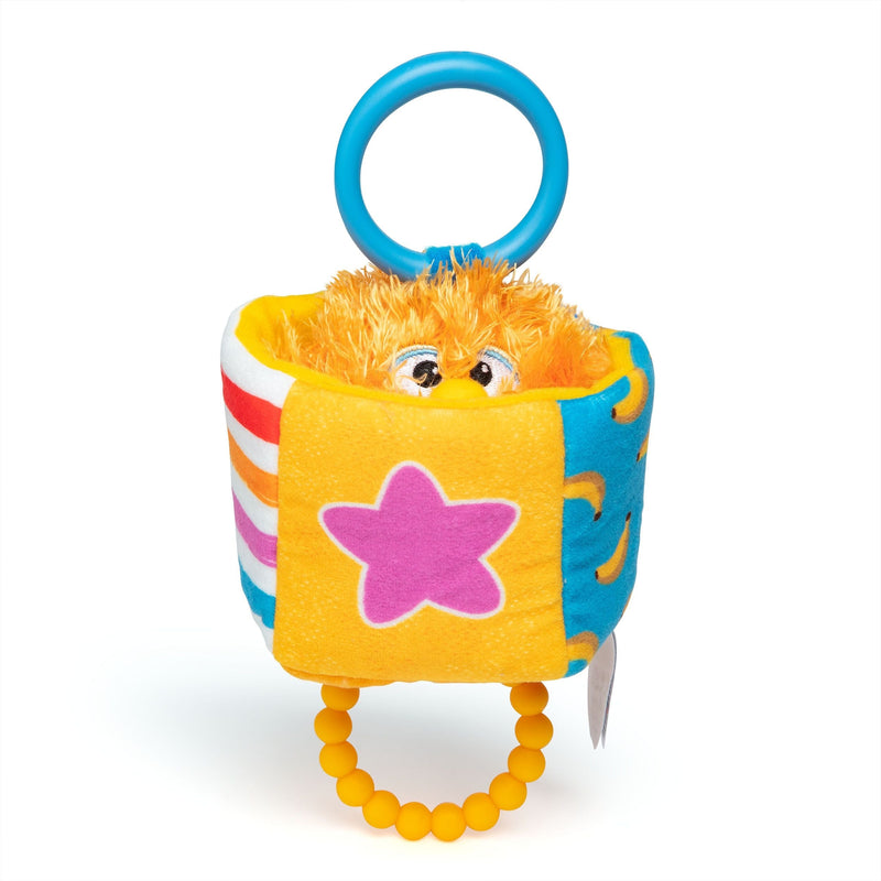 Herbie Sensory Take-Along Toy, Baby Swing & Baby Stroller Teething Toys with Rattle & Clip, Toddler Toys Z0675