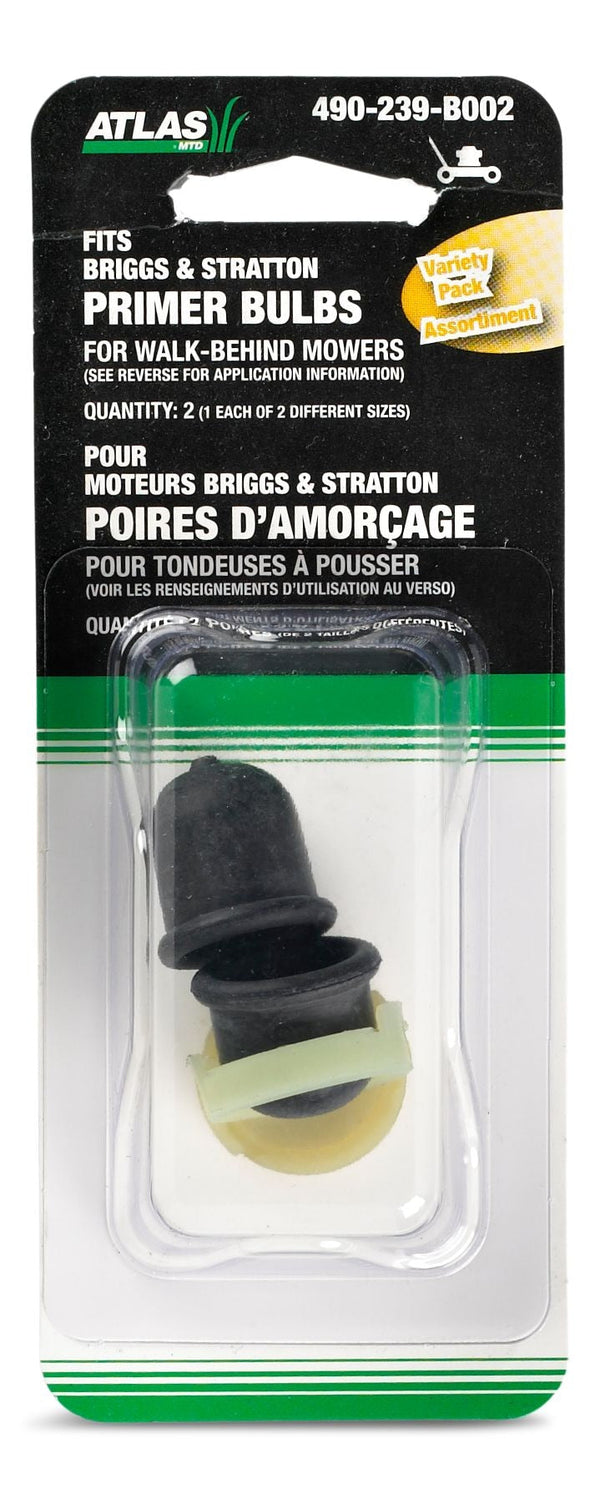 Lawn Mower Engine Primer Bulbs, 2-Pc P6610