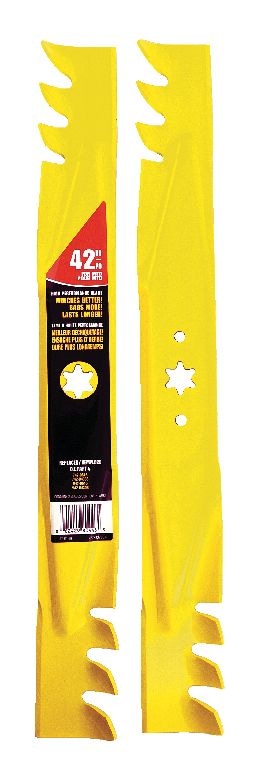 Xtreme 3-in-1, 2-Blade Replacement Set for 42-in Lawn Tractor Cutting Decks, Yellow G6419