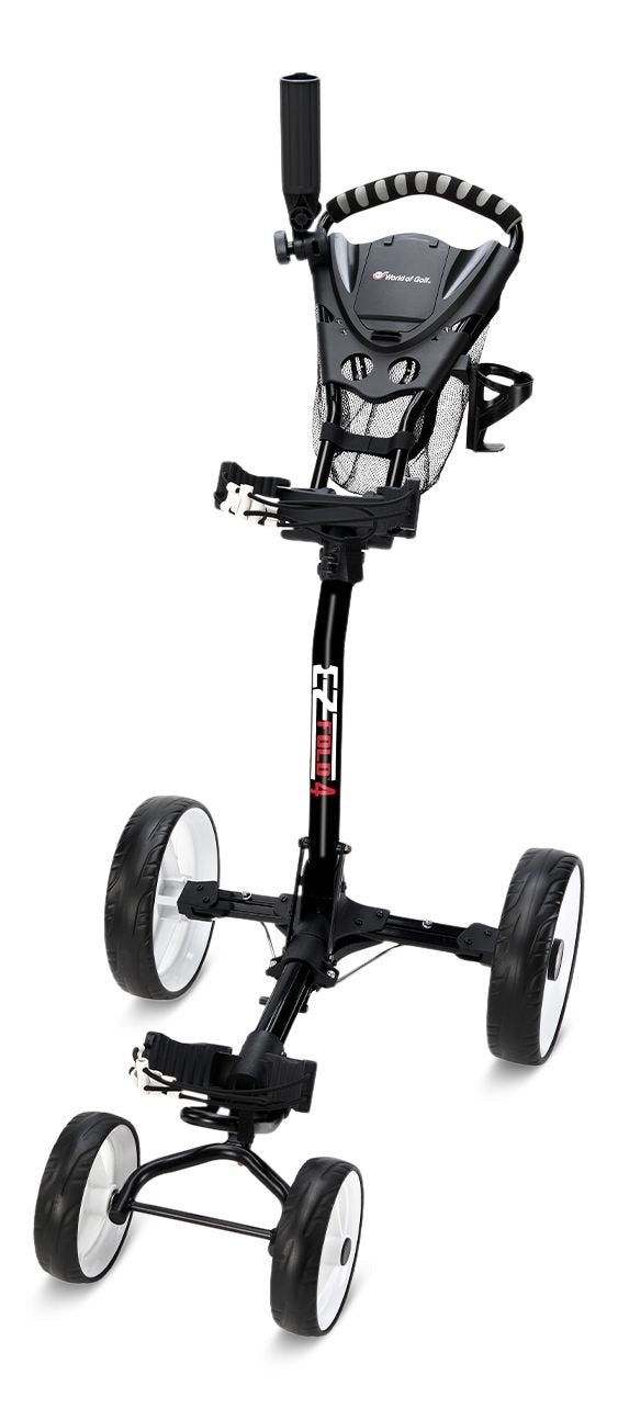 EZ Fold 4 Wheel Golf Cart, 4WD, Collapsible, Black A5614