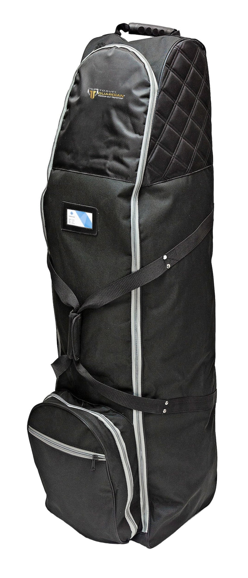 Premium Travel Golf Bag Cover with Quilted Protection & Extra Storage, Black C1159