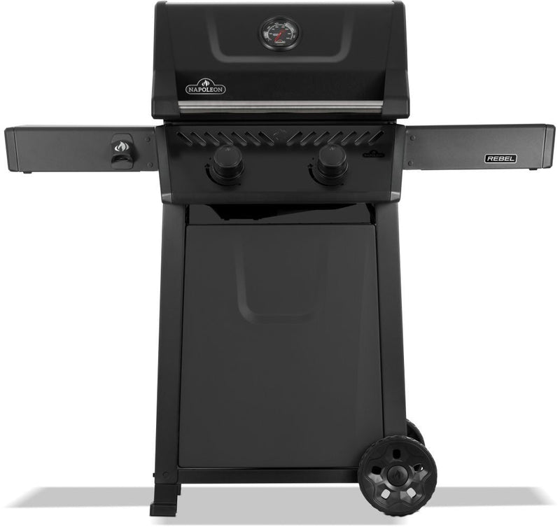 Rebel 365 2-Burner LP Gas BBQ, Matte Black Z7072