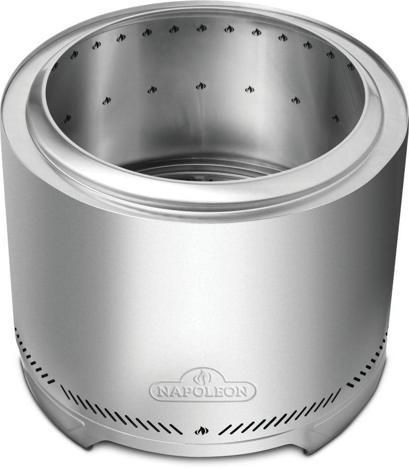 Timberwolf Outdoor Smokeless Multi-Fuel Fire Pit, Stainless Steel, 22-in K8189