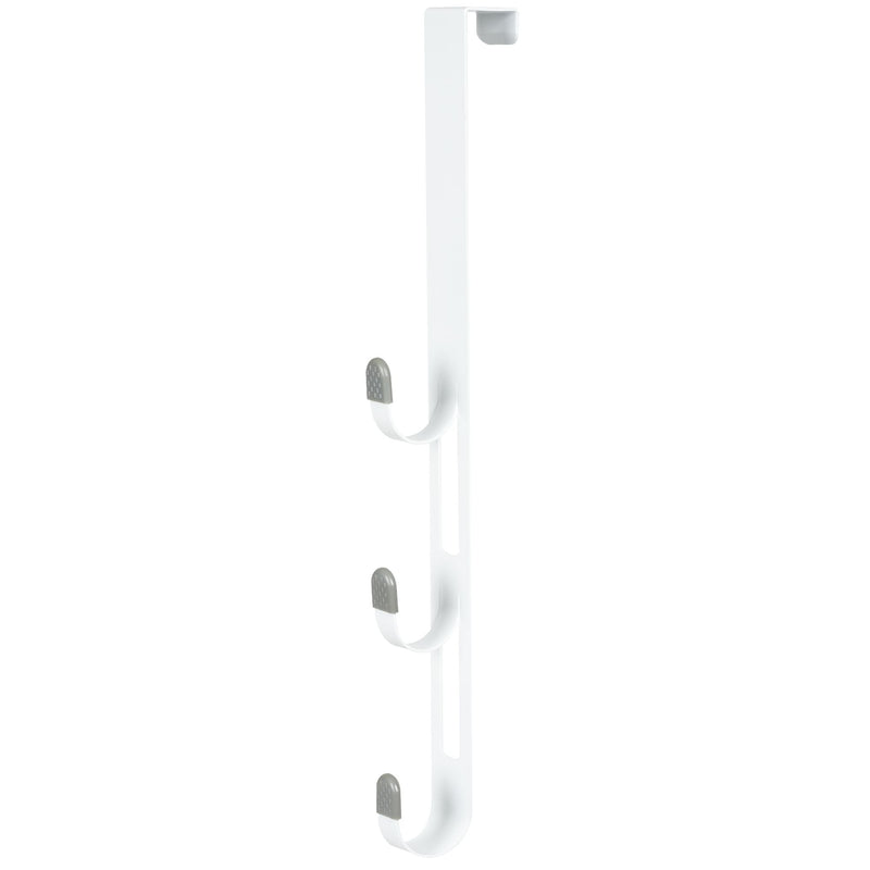 20" Over The Door Metal 3 Hook, White L6738