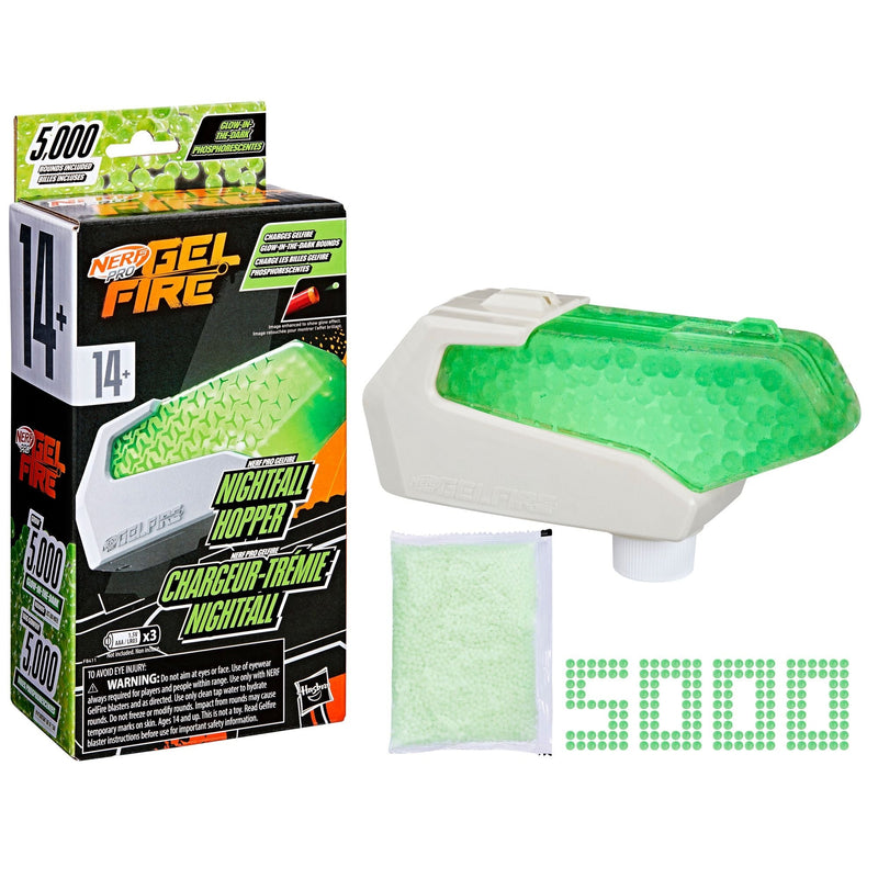 Pro Gelfire Glow In The Dark Nightfall Hopper with 5000 Gelfire Rounds E7779