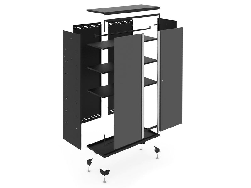 Bold 3.0 Series 24-Gauge Steel Garage Cabinetry Set with Stainless Steel Top, Partial Assembly, 96-in x 18-in x 72-in, 6-pc Z1645