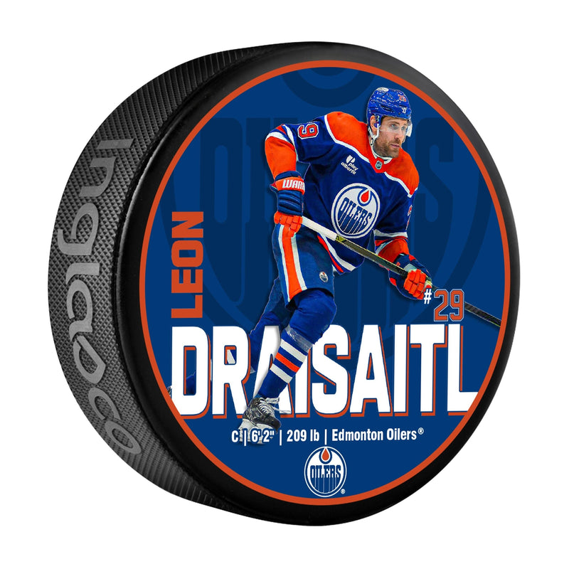 Leon Draisaitl Hockey Puck, 6-oz E3203