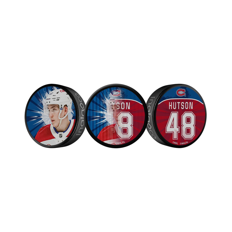 Lane Hutson Dual-Image Lenticular Hockey Puck, 6-oz E9591