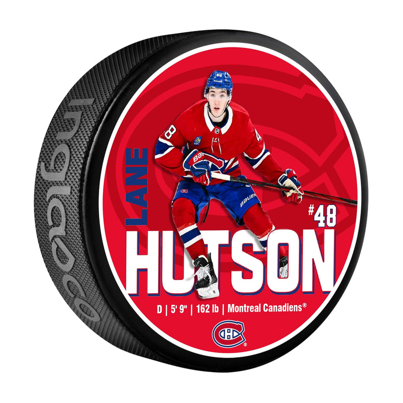 Lane Hutson Hockey Puck, 6-oz U4663