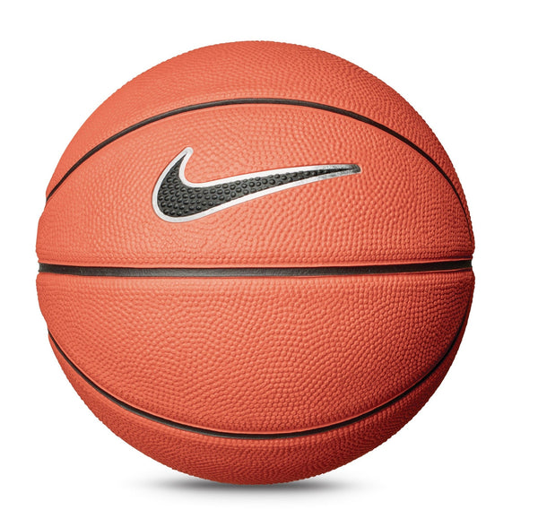 Skills Mini Kids' Indoor/Outdoor Rubber Basketball, Size 3 (22.5-in), Amber/Black/White Z0477