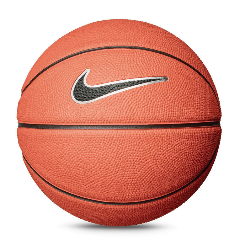 Skills Mini Kids' Indoor/Outdoor Rubber Basketball, Size 3 (22.5-in), Amber/Black/White Z0477