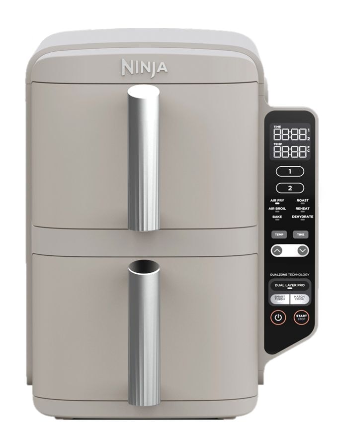 Dual Stacked Space-Saving Air Fryer, Sandstone P6629