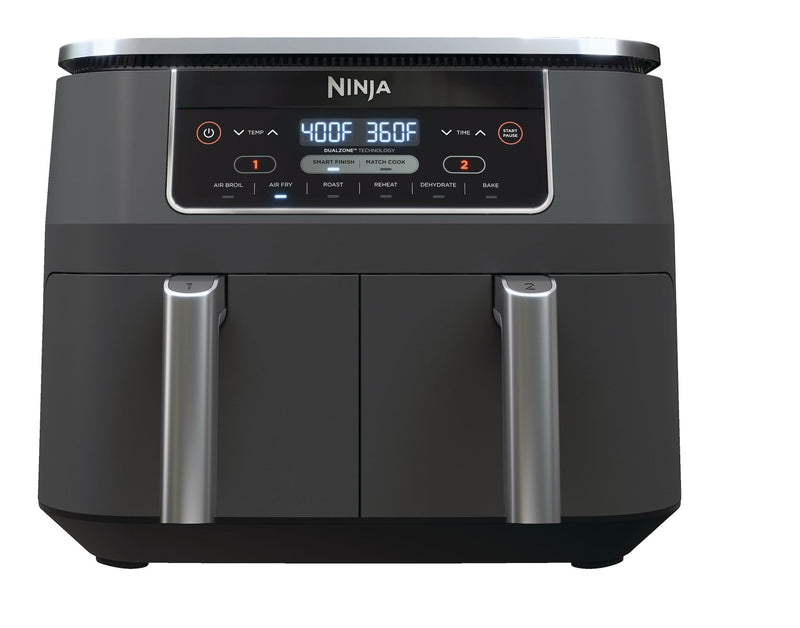 2-Basket Air Fryer with 6 Cooking Functions, 8 Qt W0784