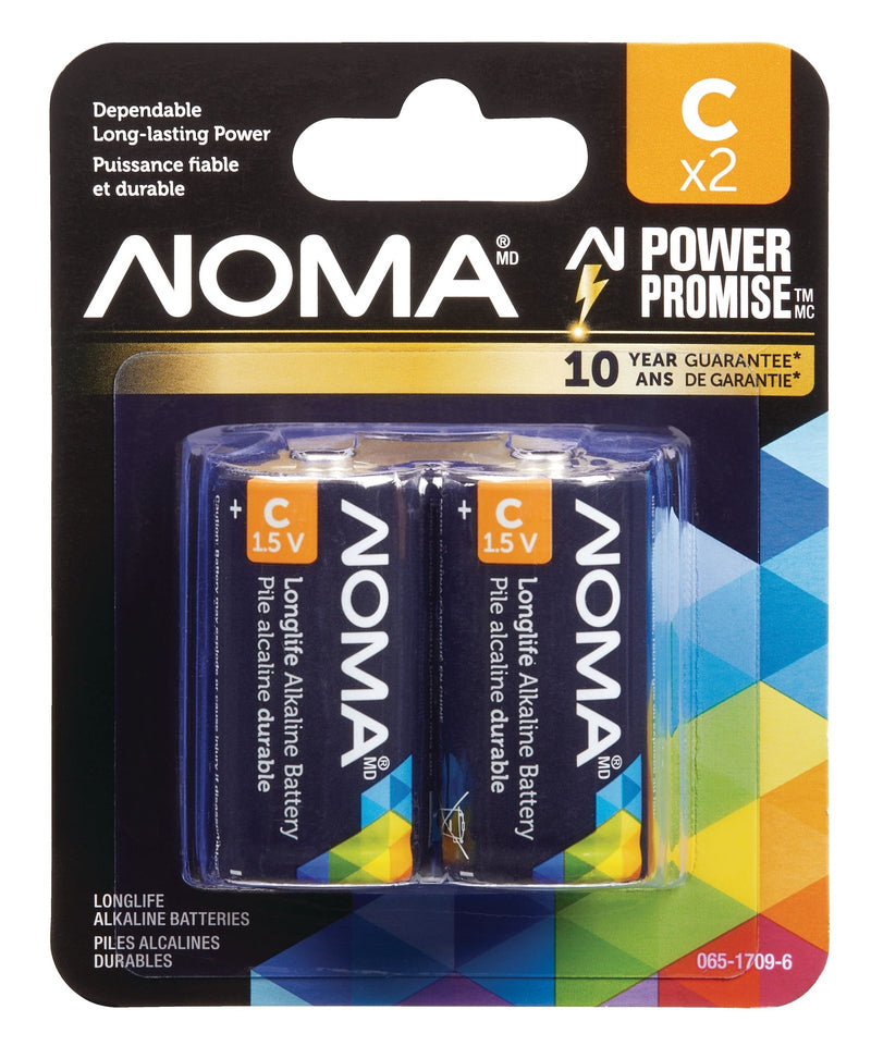 2-pk C Alkaline Batteries, Long Lasting U8420