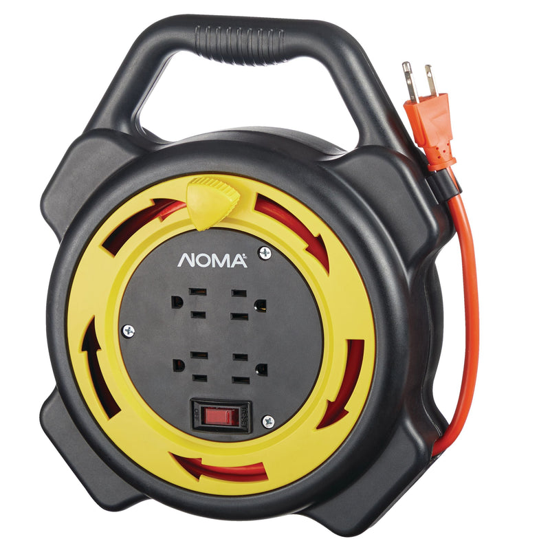 25-ft 16/3 Extension Cord with Storage Reel, 4 Grounded Outlets and Circuit Breaker Z6723