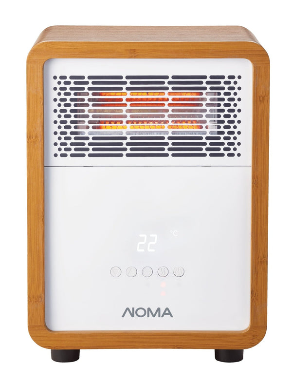 3-Setting Cabinet Heater with Child Lock, Quartz and Radiant Heating, Wood Grain Finish Y2587