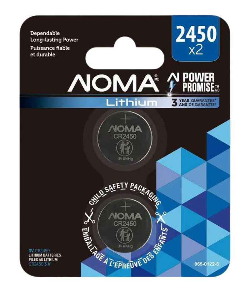 CR2450 Lithium Battery, Long-Lasting Power, 2-pc N7170