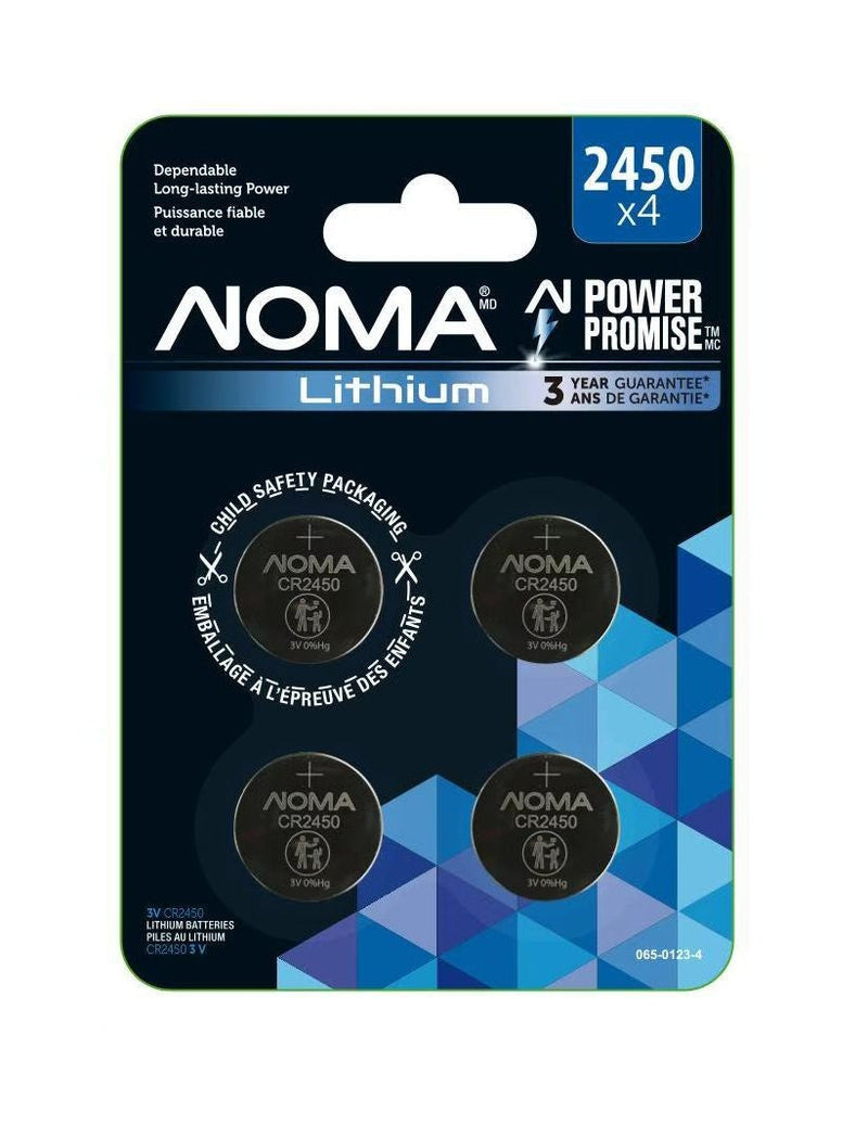 CR2450 Lithium Battery, Long-Lasting Power, 4-pc K0794