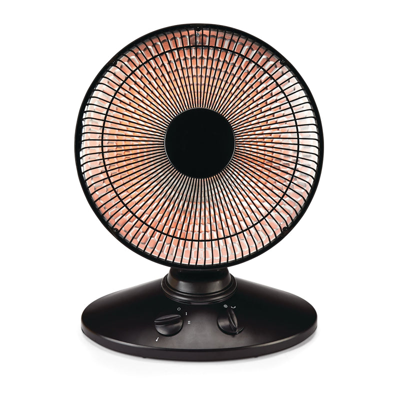 Oscillating Parabolic Dish Portable Radiant Electric Space Heater, 1000W, Black R9112