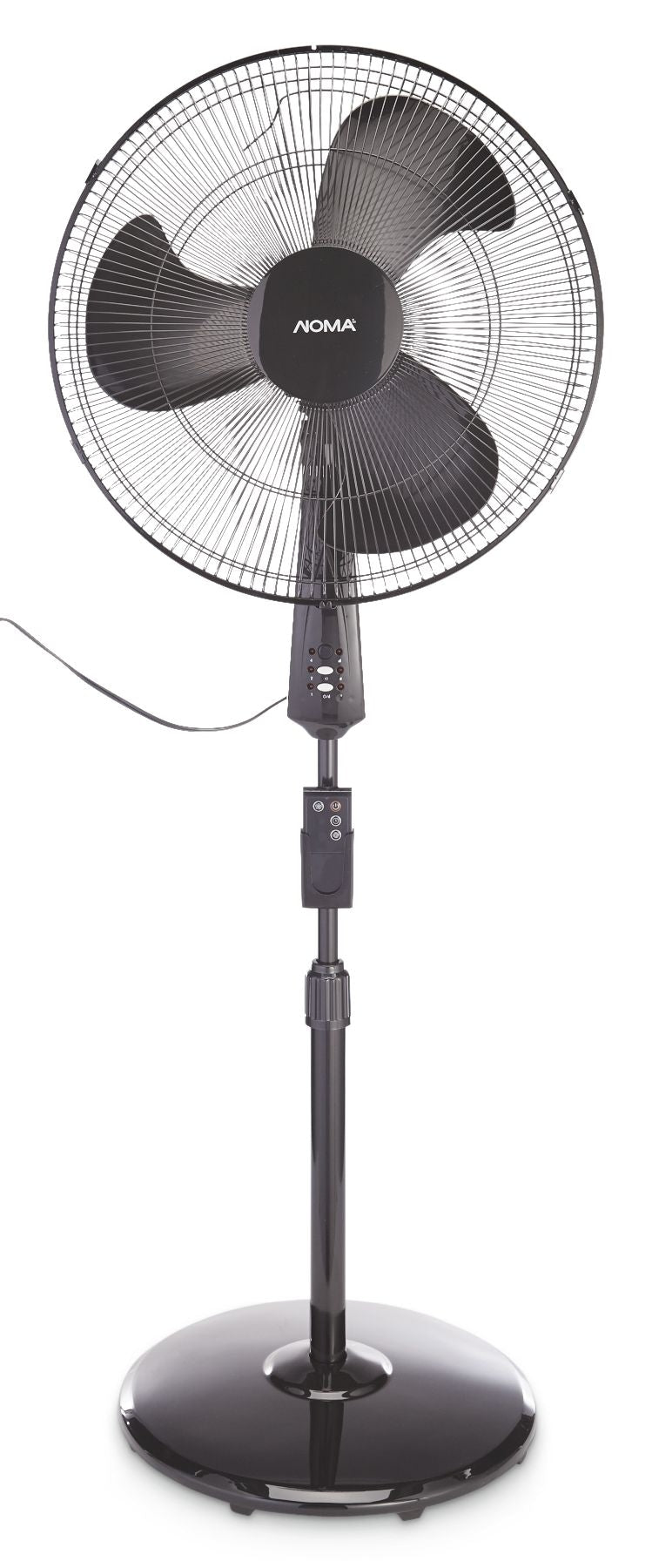 Oscillating Pedestal/Stand Fan with Remote Control, 3-Speed, Black, 18-in Q5377