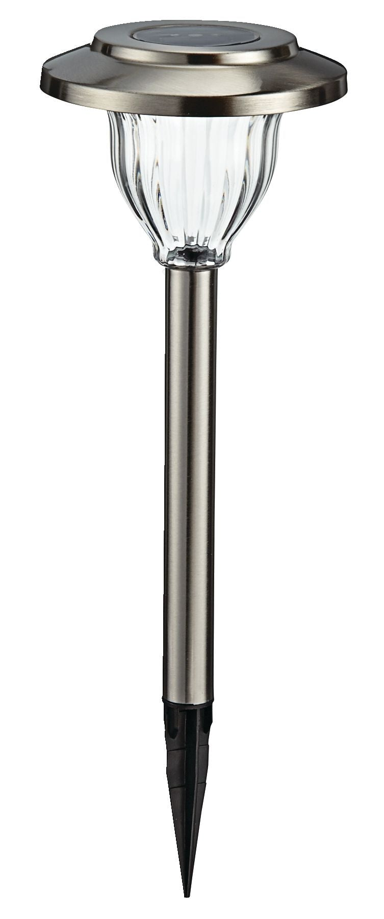 Outdoor Pure White LED Solar Stainless Steel Garden & Pathway Stake Lights, 10-Pk T3889